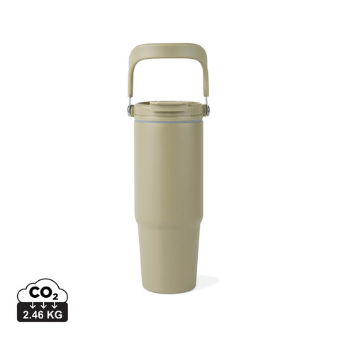 VINGA Eos Trek 880ml Flasche aus RCS rec. Stainless-Steel grün, grün bedrucken, Art.-Nr. V4320307