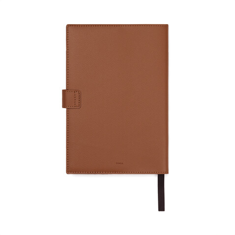 VINGA Timo Notizbuch aus RCS recyceltem rPET braun bedrucken, Art.-Nr. V7730009