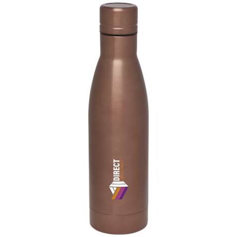 Vasa RCS-zertifizierte Kupfer-Vakuum Isolierflasche aus recyceltem Edelstahl, 500 ml, bronze bedrucken, Art.-Nr. 10073640