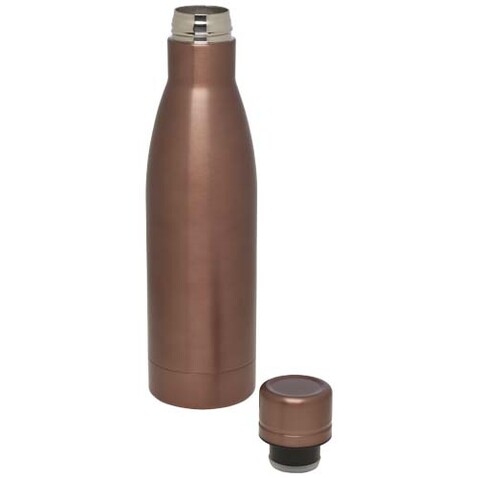 Vasa RCS-zertifizierte Kupfer-Vakuum Isolierflasche aus recyceltem Edelstahl, 500 ml, bronze bedrucken, Art.-Nr. 10073640