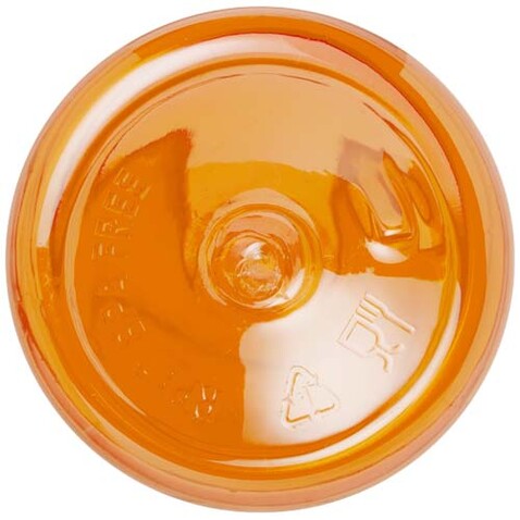 Bodhi 500 ml Sportflasche aus RPET, transparent orange bedrucken, Art.-Nr. 10073731