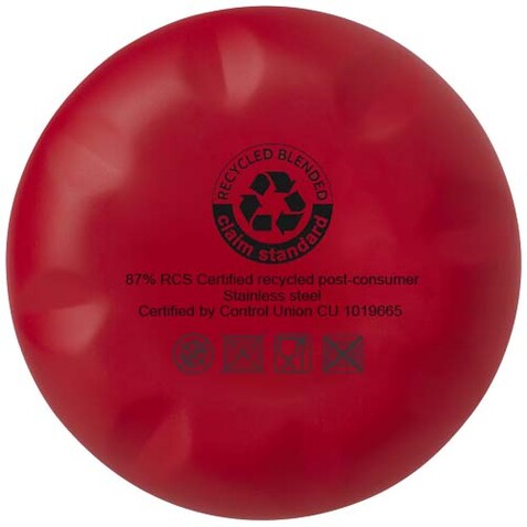 Cove 500 ml RCS-zertifizierte vakuumisolierte Edelstahlflasche, rot bedrucken, Art.-Nr. 10079021