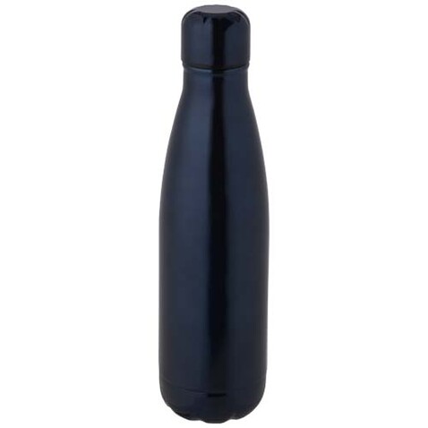 Cove 500 ml RCS-zertifizierte vakuumisolierte Edelstahlflasche, navy bedrucken, Art.-Nr. 10079055