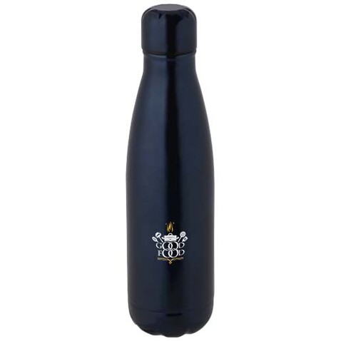Cove 500 ml RCS-zertifizierte vakuumisolierte Edelstahlflasche, navy bedrucken, Art.-Nr. 10079055