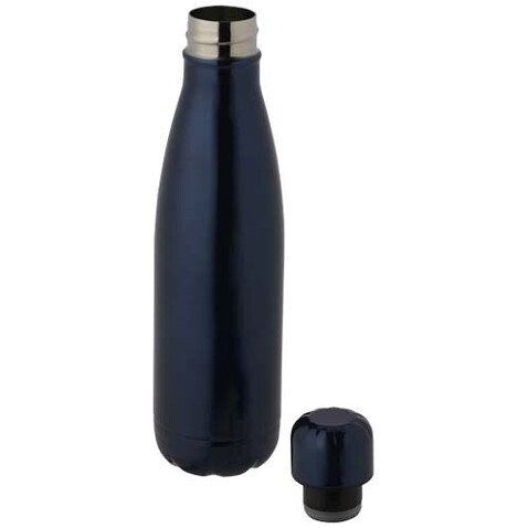 Cove 500 ml RCS-zertifizierte vakuumisolierte Edelstahlflasche, navy bedrucken, Art.-Nr. 10079055