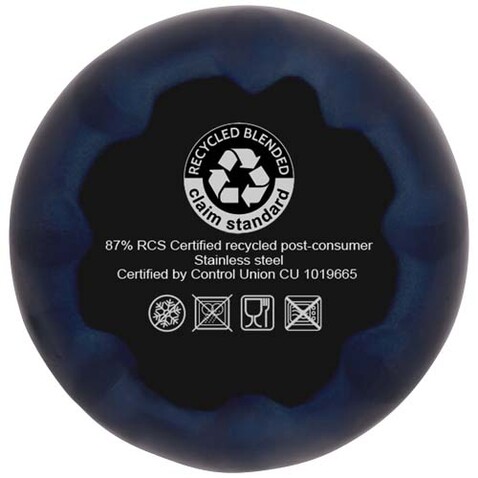 Cove 500 ml RCS-zertifizierte vakuumisolierte Edelstahlflasche, navy bedrucken, Art.-Nr. 10079055