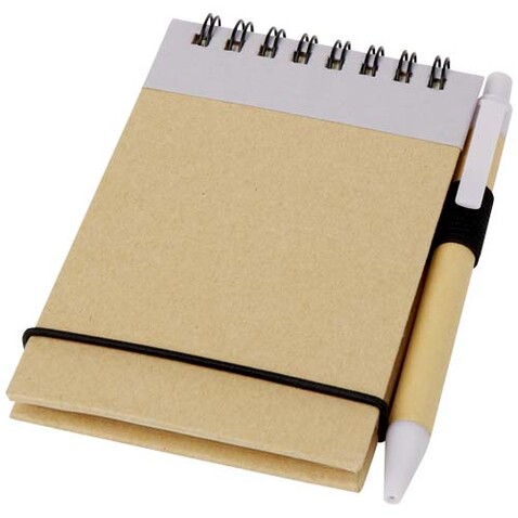 Zuse A7 Recycling Notizblock mit Stift, fliederfarben, natur bedrucken, Art.-Nr. 10626991