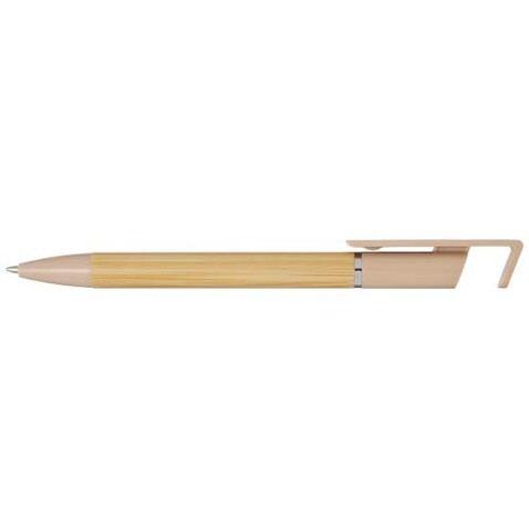 Delfina Stift Smartphoneständer (blaue Mine), Oatmeal bedrucken, Art.-Nr. 10789907