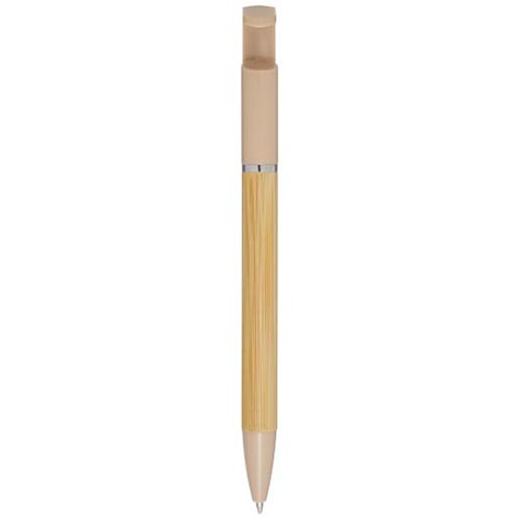 Delfina Stift Smartphoneständer (blaue Mine), Oatmeal bedrucken, Art.-Nr. 10789907