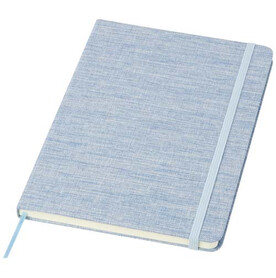 Ramona A5 Baumwoll Notizbuch, hellblau bedrucken, Art.-Nr. 10790050