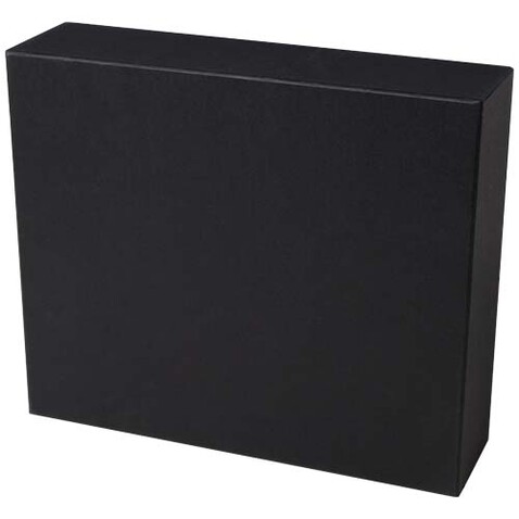 Laura A5 Hardcover Notizbuch und Kugelschreiber Set (schwarze Mine), schwarz bedrucken, Art.-Nr. 10791190