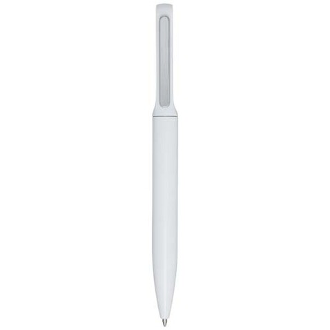 Blanca Kugelschreiber aus recyceltem Aluminium (schwarze Mine), weiss bedrucken, Art.-Nr. 10791401