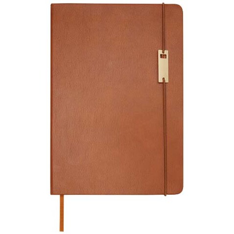 Legato A5 Notizbuch und Tintenroller Set (blaue Mine), braun bedrucken, Art.-Nr. 10792571