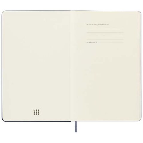 Moleskine Large Smart Notizbuch – liniert, blau bedrucken, Art.-Nr. 10795352