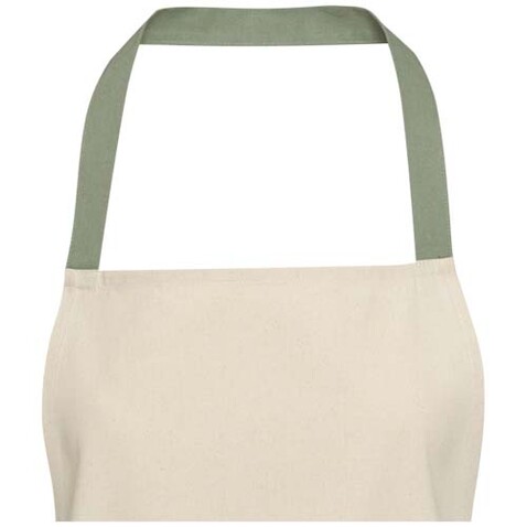 Nia 200 g/m² Schürze aus recycelter Baumwolle, heather grün bedrucken, Art.-Nr. 11332562