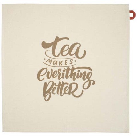 Alora 200 g/m² Küchenhandtuch aus recycelter Baumwolle, Brick bedrucken, Art.-Nr. 11332632