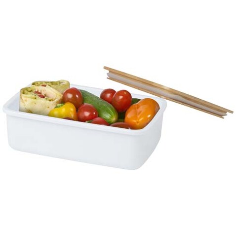 Mangi 500 ml Lunchbox, weiss bedrucken, Art.-Nr. 11336901