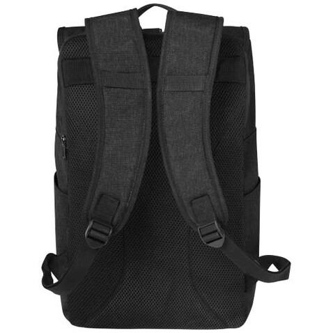 Hoss 15,6&quot; GRS recycelter Rolltop Laptop-Rucksack 12L, Heather Charcoal bedrucken, Art.-Nr. 12054884