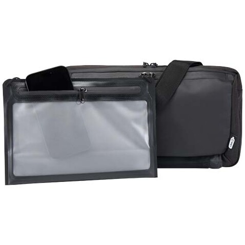 Roam GRS recycelte modulare Tragetasche, schwarz bedrucken, Art.-Nr. 12071590