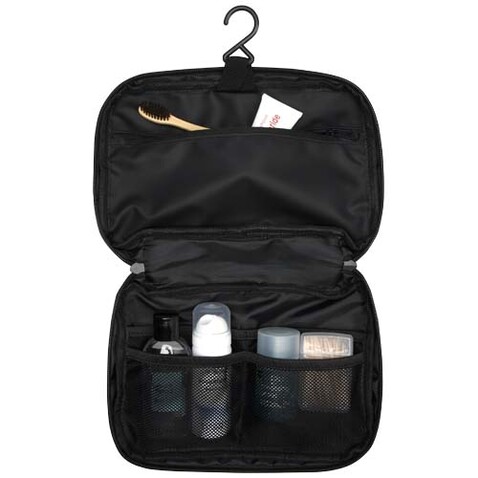 Roam GRS recycelte modulare Kulturtasche, schwarz bedrucken, Art.-Nr. 12071690