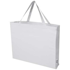 Odessa 220 g/m² Baumwoll Tragetasche aus GRS recycelter Baumwolle 40L, weiss bedrucken, Art.-Nr. 12073401 Odessa 220 g/m² Baumwoll Tragetasche aus GRS recycelter Baumwolle 40L, weiss bedrucken, Art.-Nr. 12073401