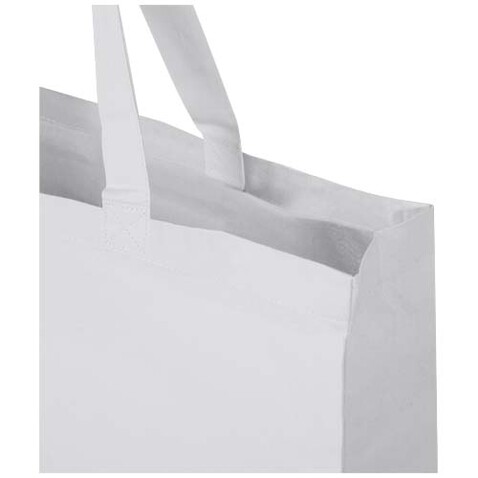 Odessa 220 g/m² Baumwoll Tragetasche aus GRS recycelter Baumwolle 40L, weiss bedrucken, Art.-Nr. 12073401