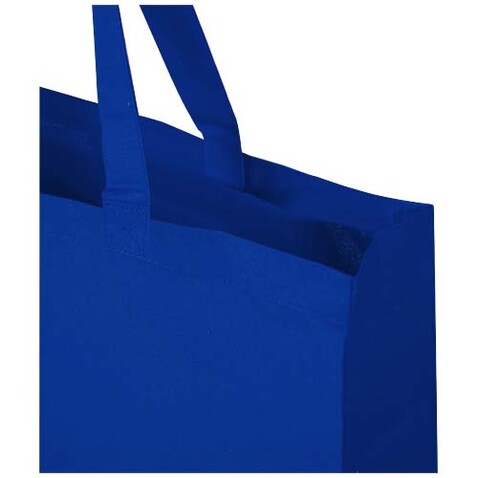 Odessa 220 g/m² Baumwoll Tragetasche aus GRS recycelter Baumwolle 40L, royalblau bedrucken, Art.-Nr. 12073453