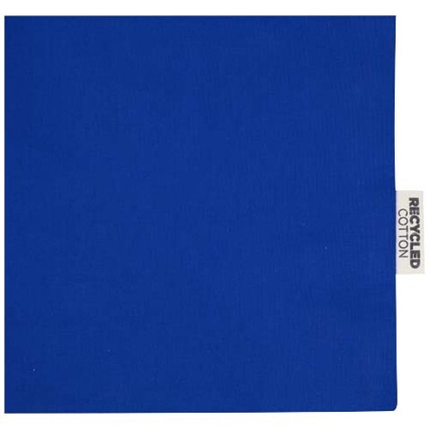 Odessa 220 g/m² Baumwoll Tragetasche aus GRS recycelter Baumwolle 40L, royalblau bedrucken, Art.-Nr. 12073453