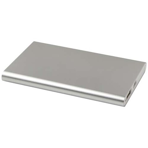 Pep 4000 mAh Type-C Powerbank aus recyceltem Aluminium, silber bedrucken, Art.-Nr. 12438081