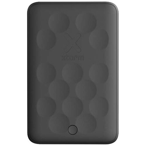 Xtorm FS5W051 5000 mAh magnetische kabellose Powerbank, schwarz bedrucken, Art.-Nr. 12441090