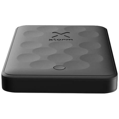 Xtorm FS5W051 5000 mAh magnetische kabellose Powerbank, schwarz bedrucken, Art.-Nr. 12441090