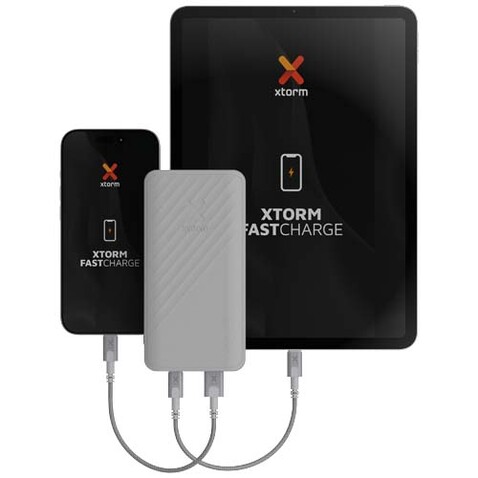 Xtorm XG220 Go2 15W 20.000 mAh Schnelllade-Powerbank, weiss bedrucken, Art.-Nr. 12441262