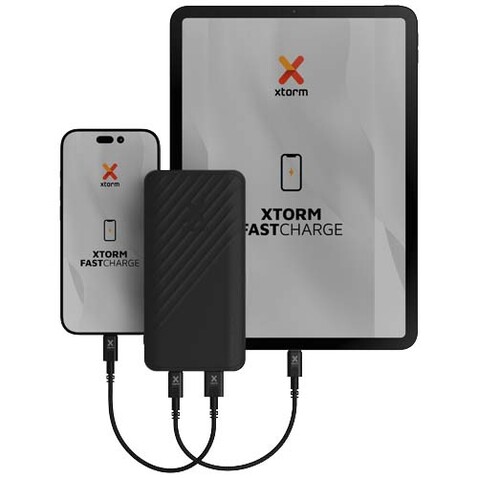 Xtorm XG220 Go2 15W 20.000 mAh Schnelllade-Powerbank, schwarz bedrucken, Art.-Nr. 12441290