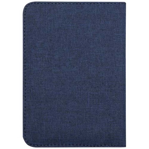 Ross GRS RPET RFID-Reisepasshalter, heather navy bedrucken, Art.-Nr. 13005855