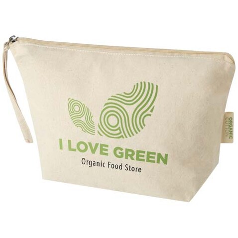 Orissa 180 g/m² große Kosmetiktasche aus Bio-Baumwolle 3L, natur bedrucken, Art.-Nr. 13006306