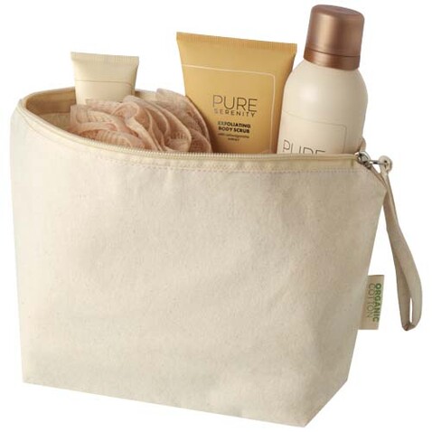 Orissa 180 g/m² große Kosmetiktasche aus Bio-Baumwolle 3L, natur bedrucken, Art.-Nr. 13006306