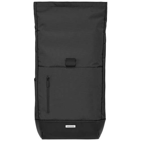 Moleskine Metro Rolltop Rucksack, schwarz bedrucken, Art.-Nr. 13007390