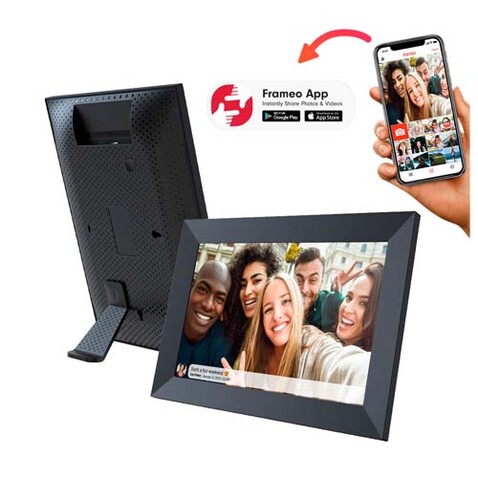 Prixton Prado 10" Frameo digitaler WLAN Fotorahmen, schwarz bedrucken, Art.-Nr. 2PA13090 Prixton Prado 10" Frameo digitaler WLAN Fotorahmen, schwarz bedrucken, Art.-Nr. 2PA13090