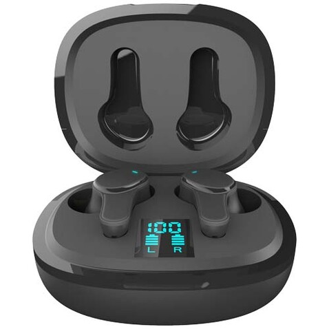 Prixton TWS159 ENC und ANC Ohrhörer, schwarz bedrucken, Art.-Nr. 2PA15290