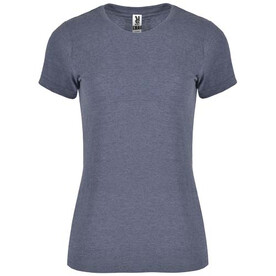Fox T-Shirt für Damen, Heather Denim Blue bedrucken, Art.-Nr. R66611L1