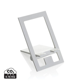 SnapStand faltbarer Telefonständer aus RCS recyceltem ABS weiß bedrucken, Art.-Nr. P301.4103