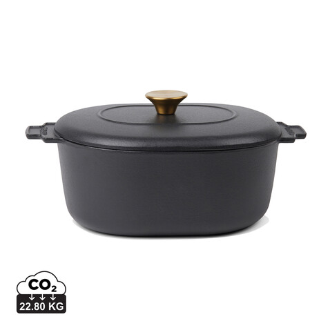 VINGA Monte Heritage Kokotte 4 L schwarz bedrucken, Art.-Nr. V2615001 VINGA Monte Heritage Kokotte 4 L schwarz bedrucken, Art.-Nr. V2615001