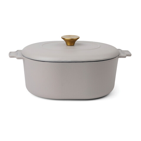 VINGA Monte Heritage Kokotte 4 L grau bedrucken, Art.-Nr. V2615002 VINGA Monte Heritage Kokotte 4 L grau bedrucken, Art.-Nr. V2615002