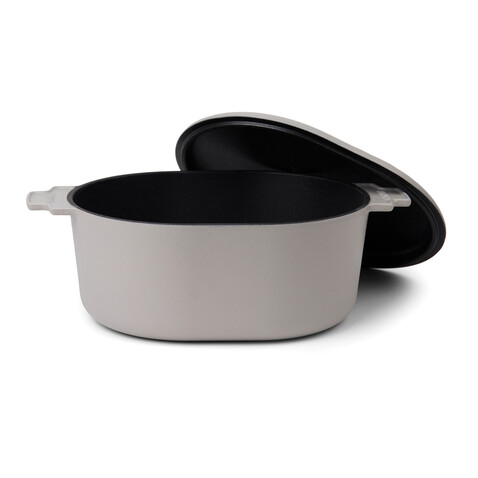 VINGA Monte Heritage Kokotte 4 L grau bedrucken, Art.-Nr. V2615002 VINGA Monte Heritage Kokotte 4 L grau bedrucken, Art.-Nr. V2615002