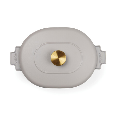 VINGA Monte Heritage Kokotte 4 L grau bedrucken, Art.-Nr. V2615002 VINGA Monte Heritage Kokotte 4 L grau bedrucken, Art.-Nr. V2615002