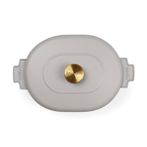 VINGA Monte Heritage Kokotte 4 L grau bedrucken, Art.-Nr. V2615002 VINGA Monte Heritage Kokotte 4 L grau bedrucken, Art.-Nr. V2615002