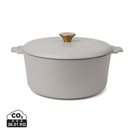 VINGA Monte Heritage Kokotte 5,5 L grau bedrucken, Art.-Nr. V2615102