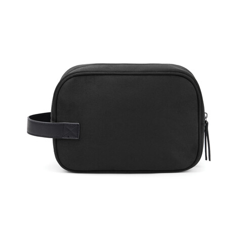 VINGA Marlow Kosmetiktasche aus RCS recyceltem Polyester schwarz bedrucken, Art.-Nr. V7030001 VINGA Marlow Kosmetiktasche aus RCS recyceltem Polyester schwarz bedrucken, Art.-Nr. V7030001