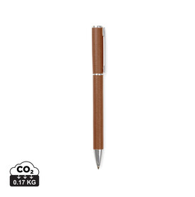 VINGA Timo Stift aus RCS recyceltem Aluminium braun bedrucken, Art.-Nr. V1690209