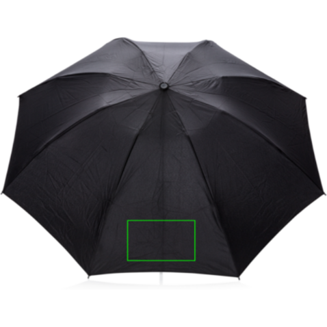 Swiss Peak AWARE™ 23&quot; faltbarer umgekehrter Regenschirm schwarz bedrucken, Art.-Nr. P850.461